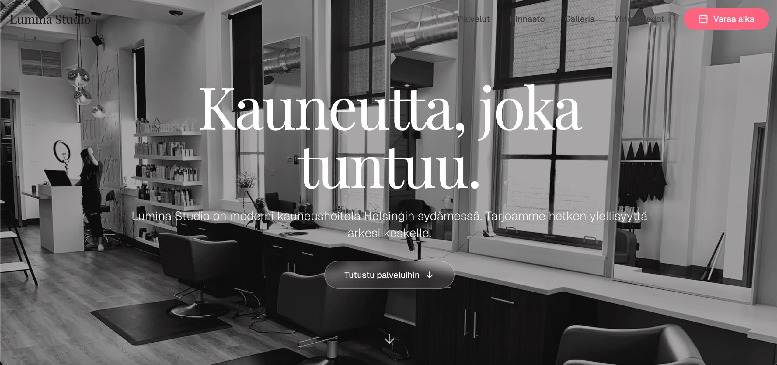 Lumina Studio - Premium Beauty Brand website